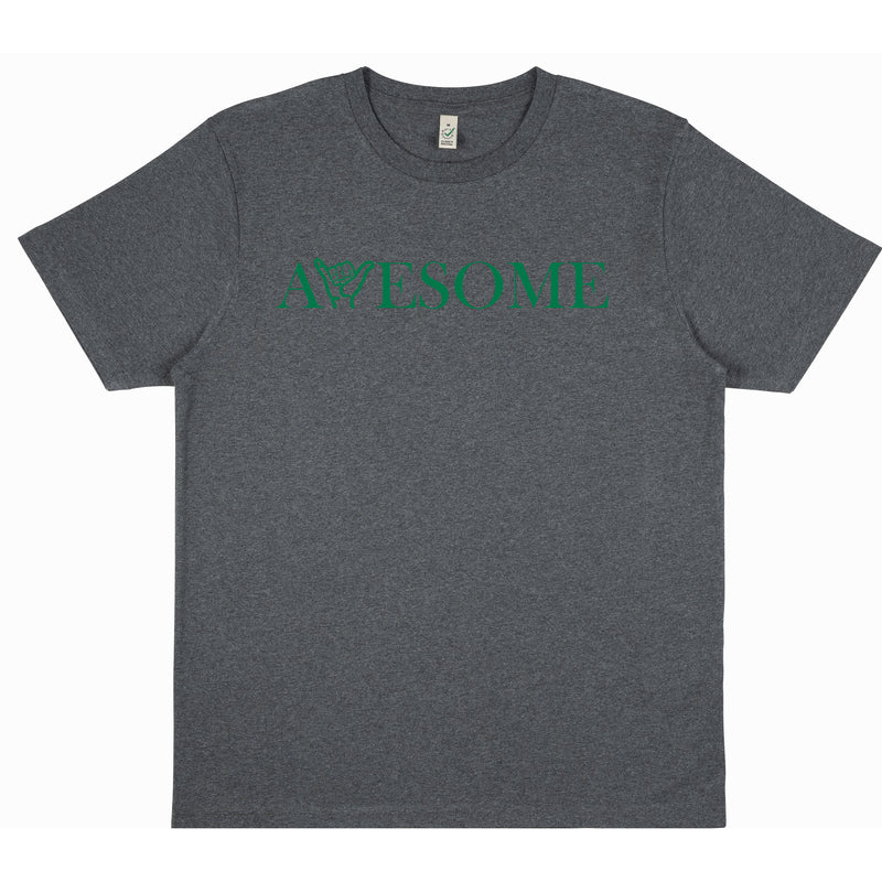 Awesome Dark Heather/Green T-Shirt