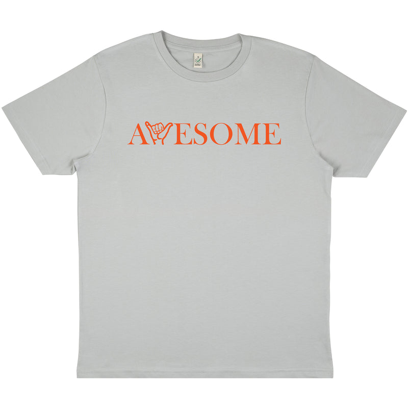 Awesome Grey/Orange T-Shirt