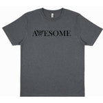 Awesome Dark Heather/Orange T-Shirt