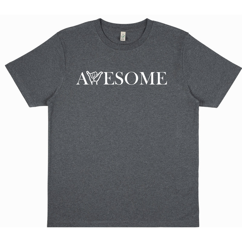 Awesome Dark Heather/White T-Shirt