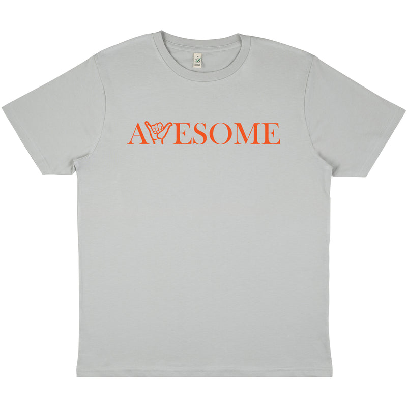 Awesome Grey/Orange T-Shirt