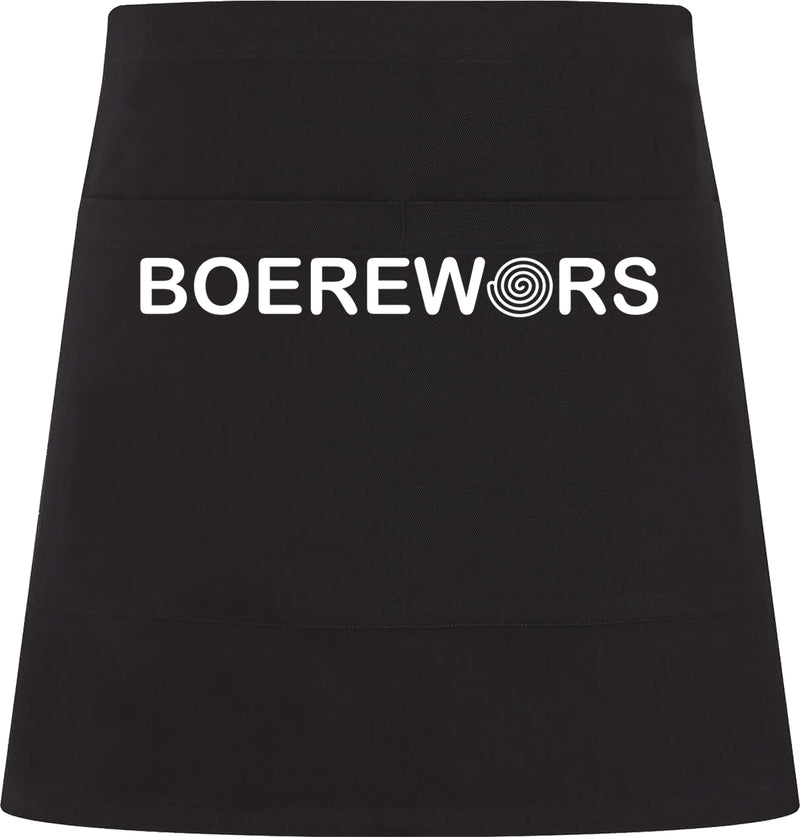 Black Boerewors apron
