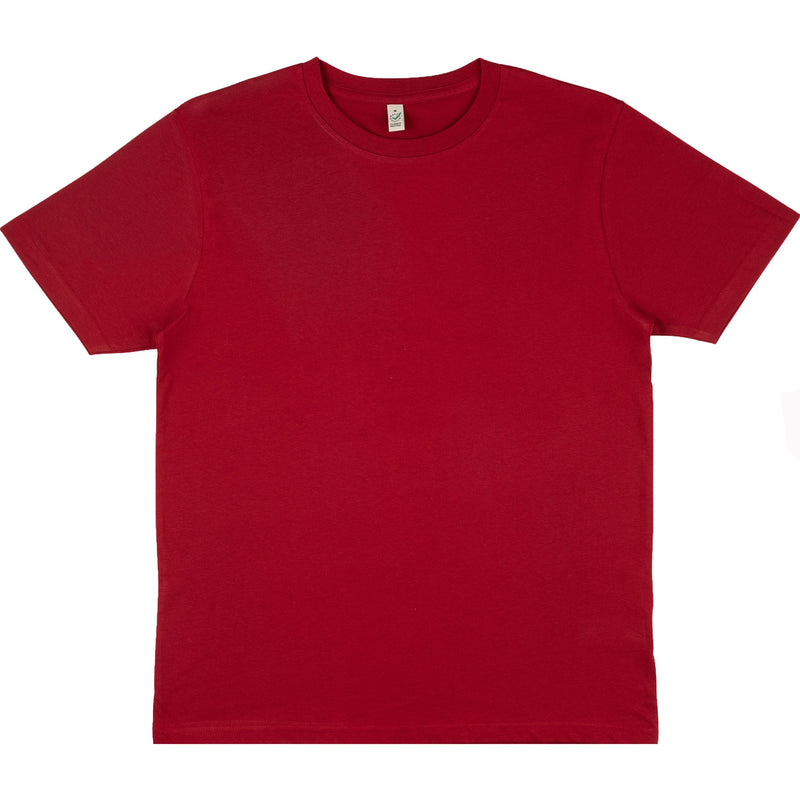Dark Red  Organic Cotton T-Shirt