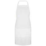 White Bib Apron with Pockets