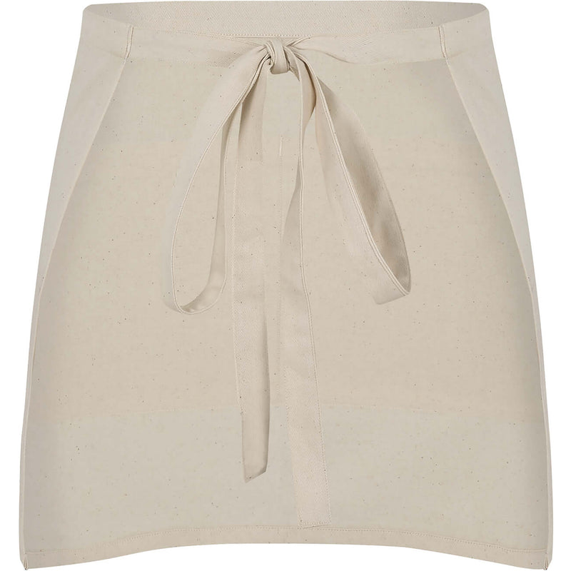 Natural Recycled Short Apron with Pockets