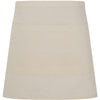 Natural Recycled Short Apron with Pockets